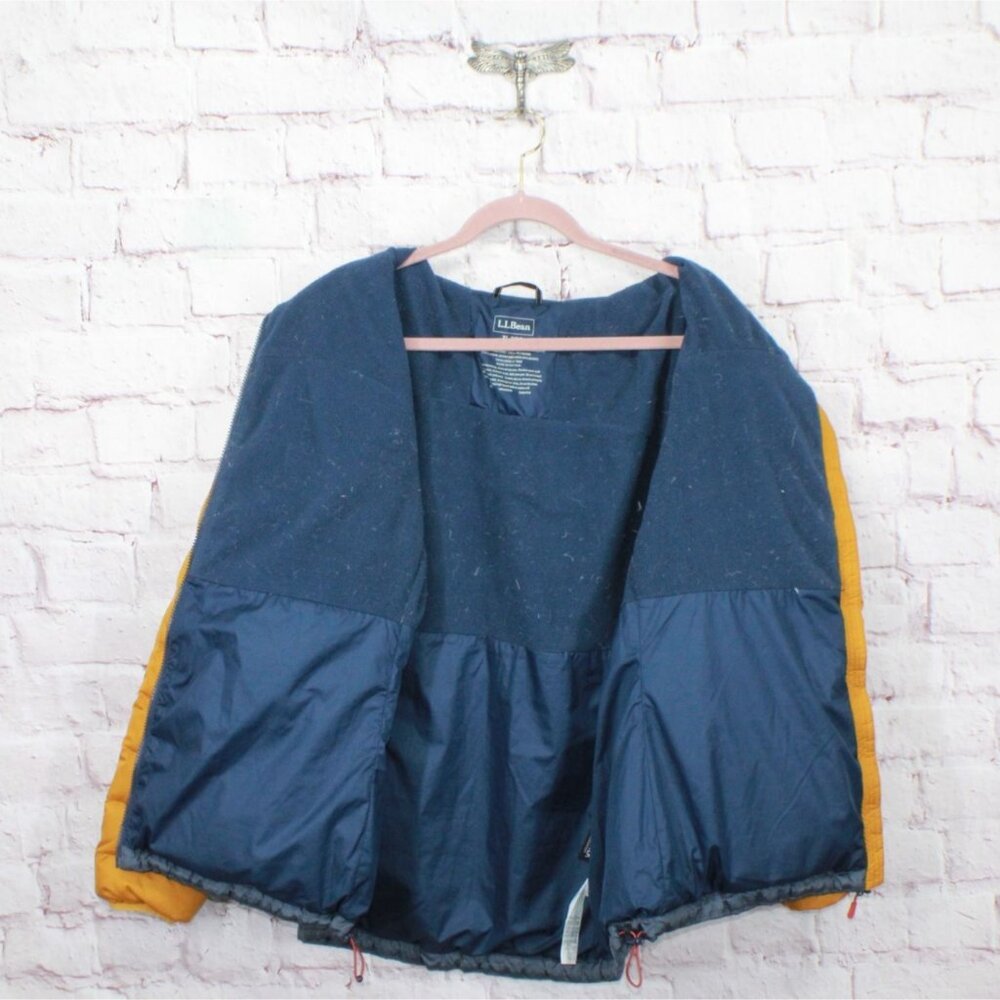 Ll Bean Beans Down Jacket Colorblock Nautical Nav… - image 6